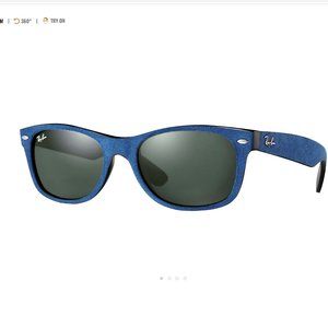 Mens Ray-Ban Blue New Wayfarer 58-18-145